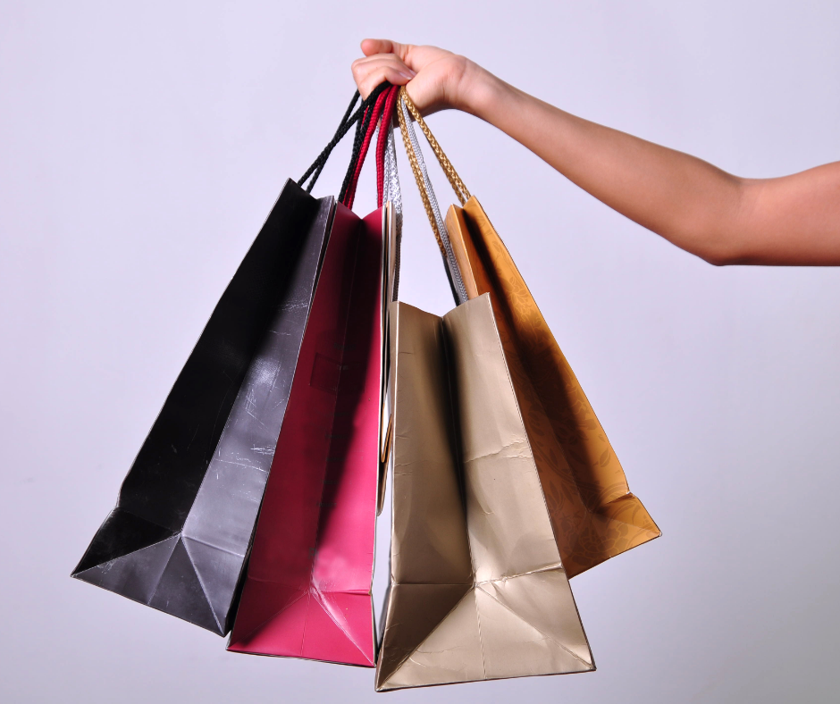 Woman holding shopping bags 